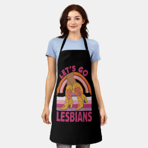 Laten we gaan lesbiennes LGBTQ Pride Month Cowgirl Schort