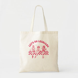 Laten we gaan lesbiennes subtiel lesbisch live lac tote bag