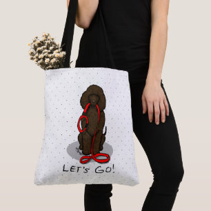 Laten we gaan! Loop Irish Water Spaniel hond (leve Draagtas