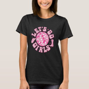 Laten we gaan Meiden Cowgirl Hoed Boot Disco Bache T-shirt