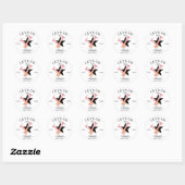 Laten we gaan Meiden Persoonlijke Cowgirl Bachelor Ronde Sticker (Vel)
