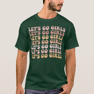 Laten we gaan Meiden Retro Meidenavond Bruid Bruid T-shirt