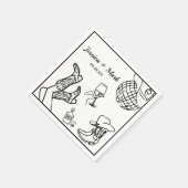 Laten we gaan Meisje Nashville Bachelorette Party Servet (Hoek)