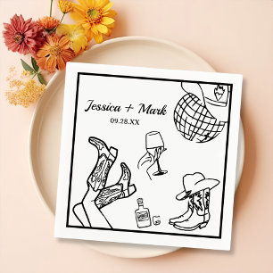 Laten we gaan meisje Nashville vrijgezellenfeest Servet