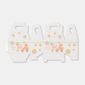 Laten we gaan meisje roller schaatsen verjaardagsf bedankdoosjes (Uitgevouwen)