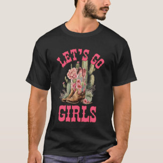 Laten we gaan Meisjes Cactus Cowgirl Nashville Bac T-shirt