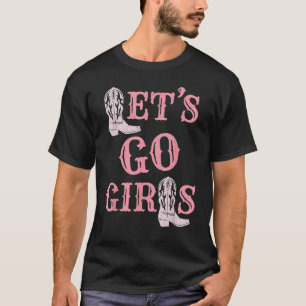 Laten we gaan Meisjes Cowgirl Laarzen Land Westers T-shirt