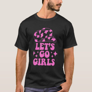 Laten we gaan, meisjes cowgirl t-shirt