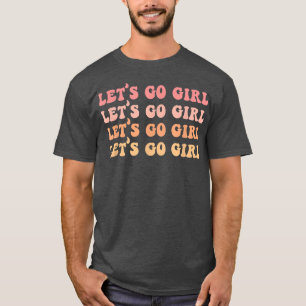 Laten we gaan Meisjes Retro vrijgezellenfeest Brui T-shirt