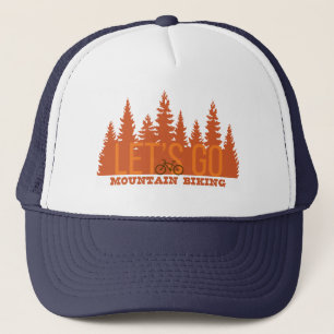 Laten we gaan mountainbiken trucker pet