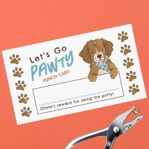 Laten we gaan Pawty Potty Training Rewards Punch K Visitekaartje