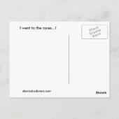 Laten we gaan racen!! briefkaart (Achterkant)