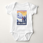 Laten we gaan skiën  Print Romper (Voorkant)