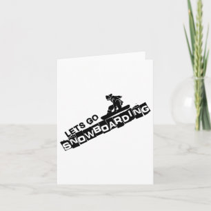 Laten we gaan snowboarden Snowboard Gift Kaart