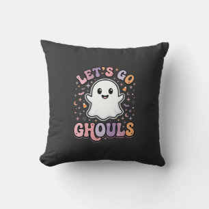Laten we gaan spoken Schattig Halloween spook graf Kussen