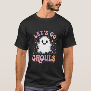 Laten we gaan spoken Schattig Halloween spook graf T-shirt