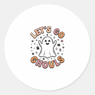 Laten we gaan spoken Schattig Halloween spookje Ronde Sticker