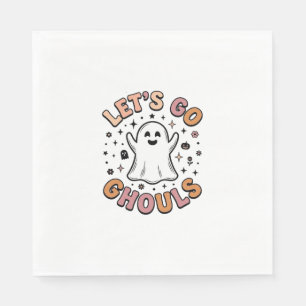 Laten we gaan spoken Schattig Halloween spookje Servet