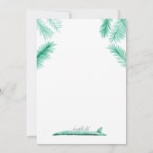 Laten we gaan surfen uitnodiging (Achterkant)