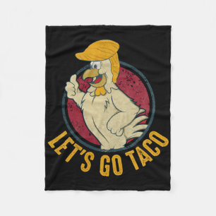 Laten we gaan Taco Grappige Trump Ontwijkt Altijd Fleece Deken