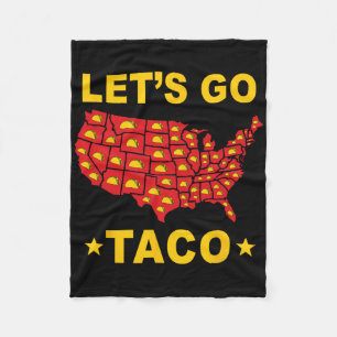 Laten we gaan Taco Grappige Trump Ontwijkt Altijd Fleece Deken