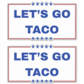 Laten we gaan Taco Stickers (Voorkant)