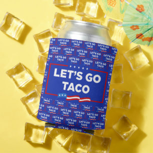 Laten we gaan Taco Trump altijd kippen uit grappig Blikjeskoeler