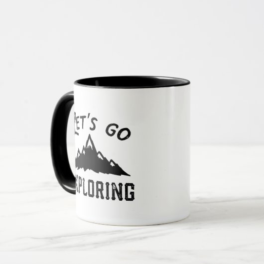 Laten we gaan verkennen mok (Voorkant links)