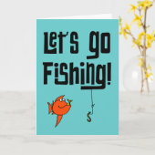 Laten we gaan vissen kaart (Gele Bloem)