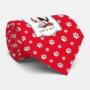 Laten we gaan! (wandkleur) Beagle Dog (driekleur 3 Stropdas