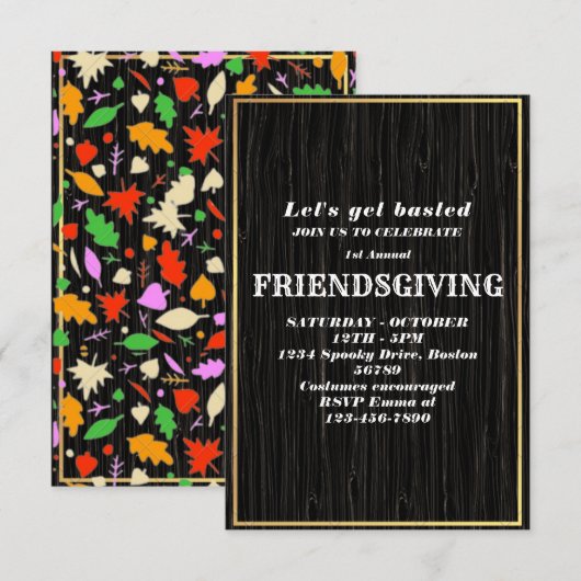 Laten we gebastd worden | Vrijwillige uitnodiging (Voorkant / Achterkant)