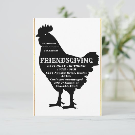 Laten we gebastd worden | Vrijwillige uitnodiging (Staand voorkant)