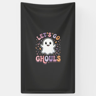 Laten we Geesten Gaan Schattig Halloween Spook Gra Spandoek