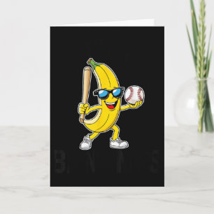 Laten we gek doen met bananen Funny Banana Merch  Kaart