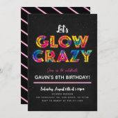 Laten we gek doen met een kleurfeest uitnodiging (Voorkant / Achterkant)