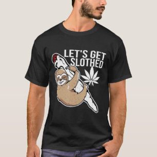 Laten we geklede grappige wiet roken Stoner T-shirt