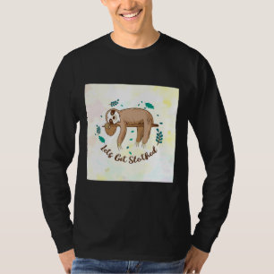 Laten we geklede luiaard halen t-shirt
