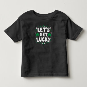 Laten we geluk hebben Klavertje vier Funny St. Pat Kinder Shirts