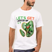 Laten we geluk hebben - Shamrock Ball glinsterende T-shirt (Voorkant)