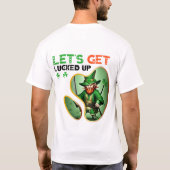 Laten we geluk hebben - Shamrock Ball glinsterende T-shirt (Achterkant)