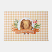 Laten we gevulde Thanksgiving Turkije halen Deurmat (Voorkant)