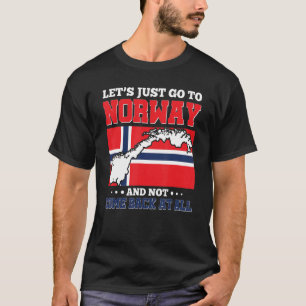 Laten we gewoon naar Noorwegen gaan en helemaal ni T-shirt