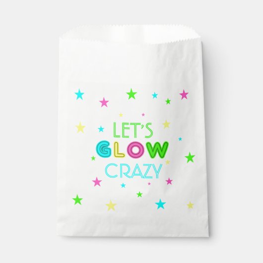 Laten we gloeien Crazy Party servetten papier Bord Bedankzakje (Voorkant)