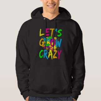 Laten we Glow Crazy Glow Party 80's Retro Costume  Hoodie