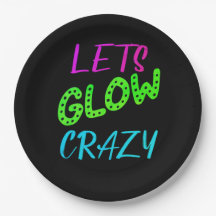 Laten we Glow Crazy Neon Skating Verjaardag