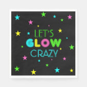 Laten we Glow Crazy Party Napkins Servet (Voorkant)