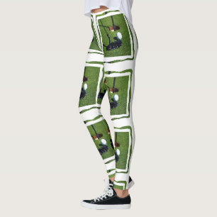 Laten we Golf gaan spelen. Leggings