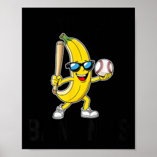 Laten we Grappige Bananen Merchandise Gaan Poster