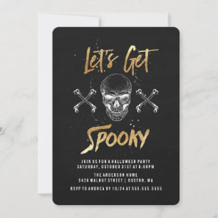Laten we Griezelen Halloween Feest Uitnodiging