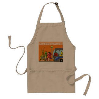 Laten we Grilling Kawaii-stijl gebruiken Standaard Schort